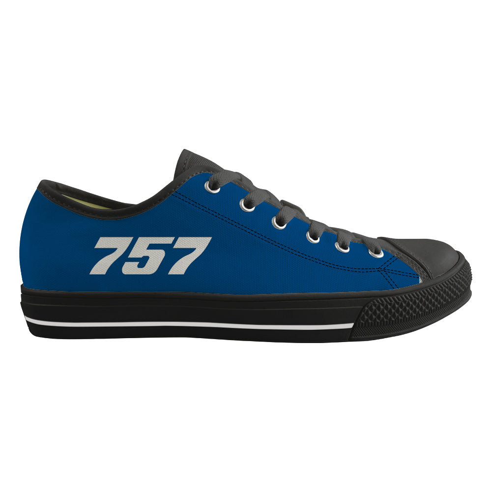 757 Flat Text Designed Canvas Shoes (Men)