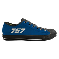 Thumbnail for 757 Flat Text Designed Canvas Shoes (Men)