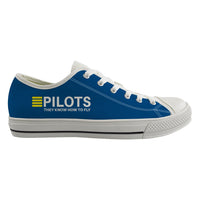 Thumbnail for Pilots They Know How To Fly Designed Canvas Shoes (Men)