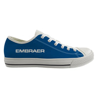 Thumbnail for Embraer & Text Designed Canvas Shoes (Men)