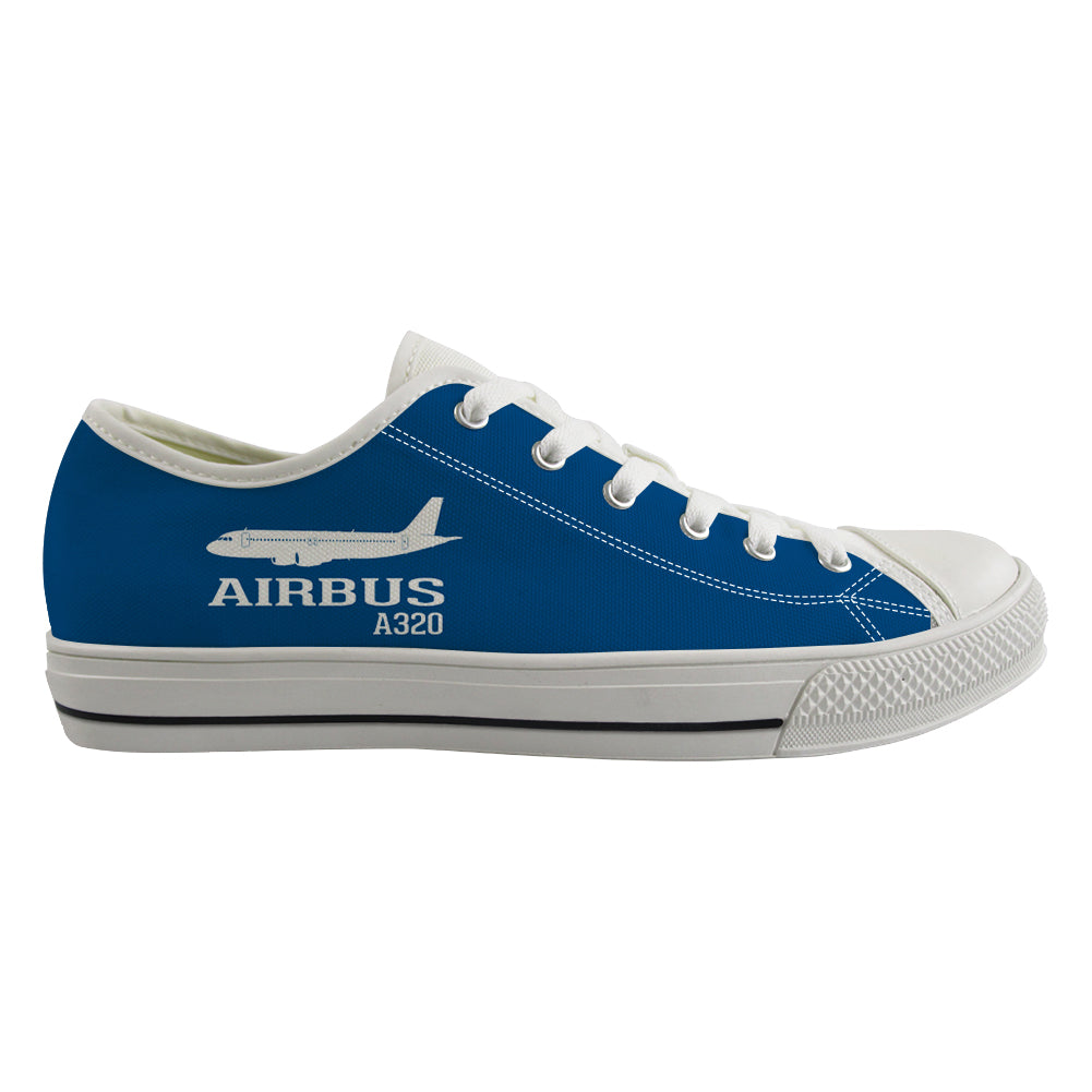 Airbus A320 Printed Designed Canvas Shoes (Women)