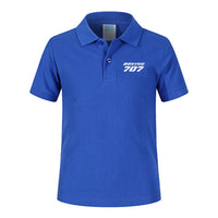 Thumbnail for Boeing 707 & Text Designed Children Polo T-Shirts