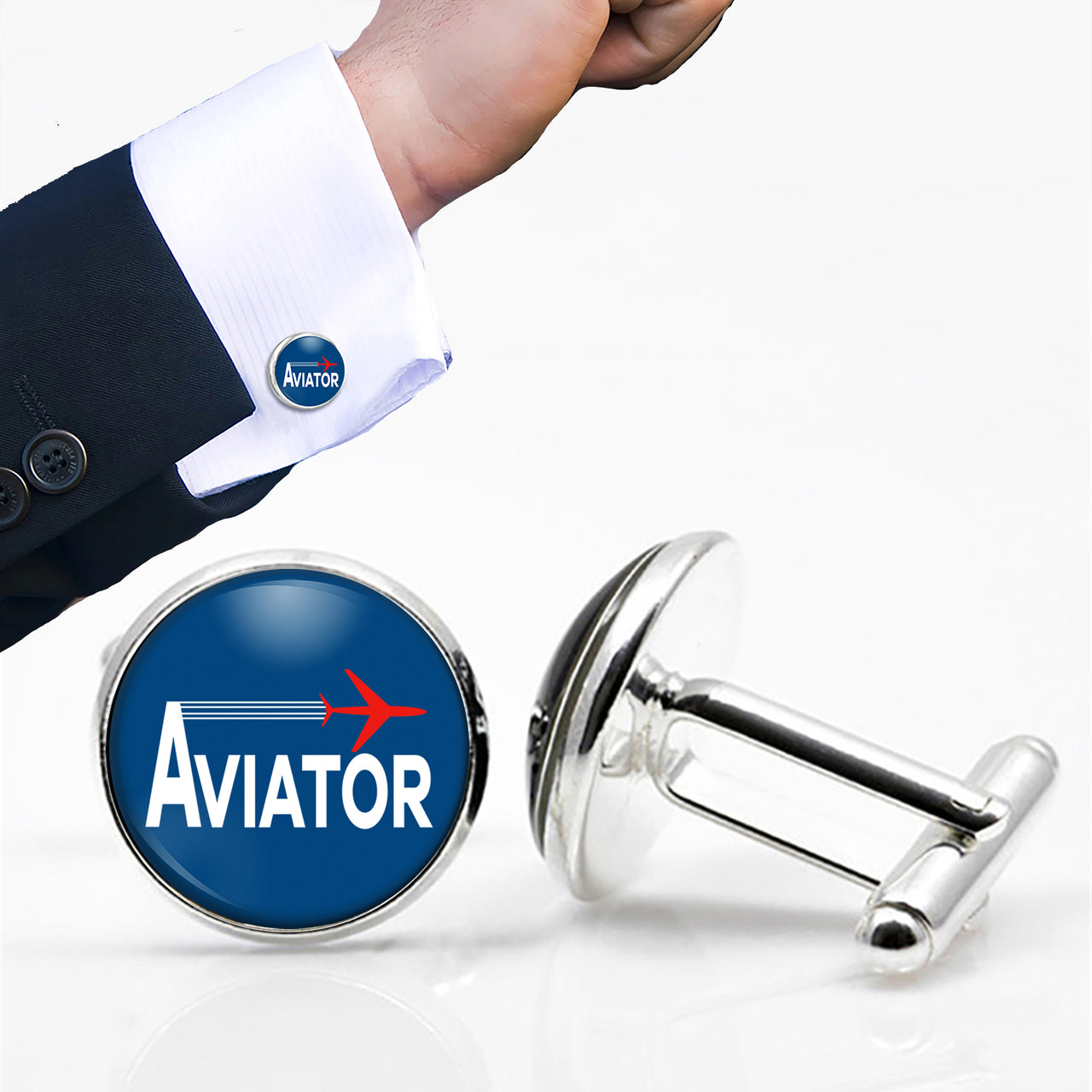 Aviator Designed Cuff Links