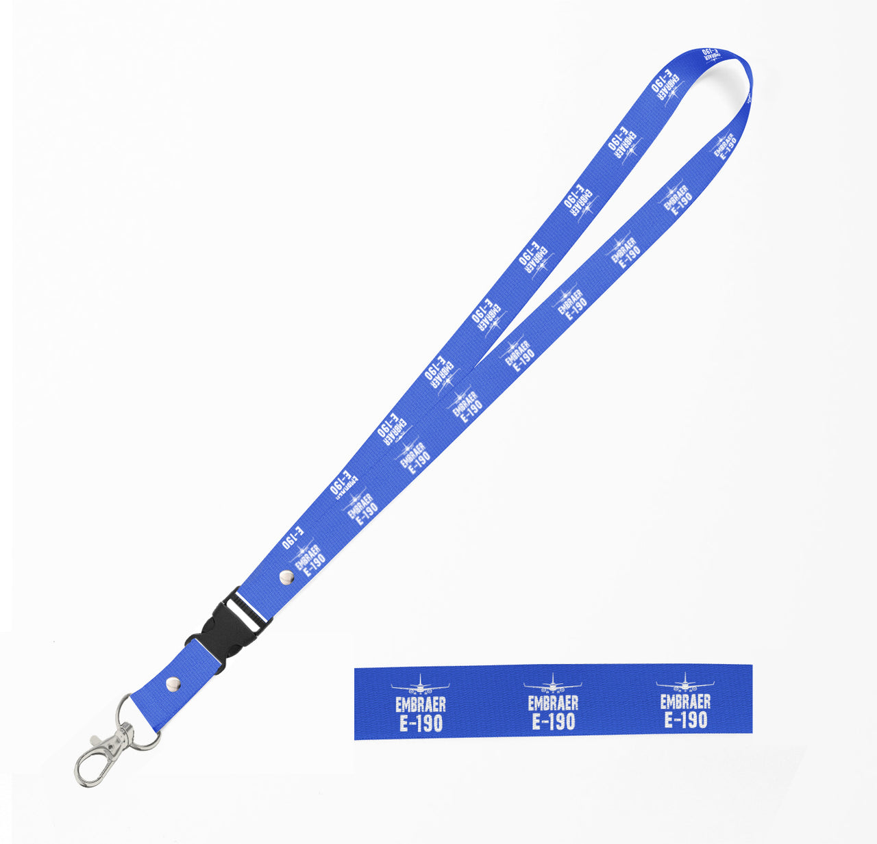 Embraer E-190 & Plane Designed Detachable Lanyard & ID Holders