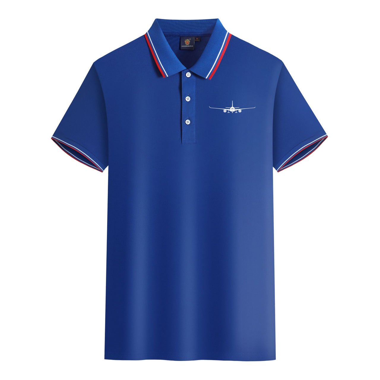 Airbus A350 Silhouette Designed Stylish Polo T-Shirts