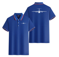 Thumbnail for Ilyushin IL-76 Silhouette Designed Stylish Polo T-Shirts (Double-Side)