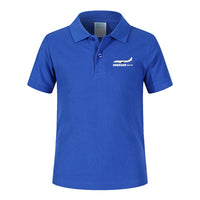 Thumbnail for The Embraer ERJ-175 Designed Children Polo T-Shirts