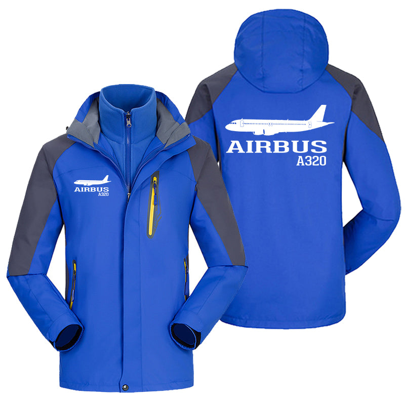 Airbus A320 Printed Designed Thick Skiing Jackets