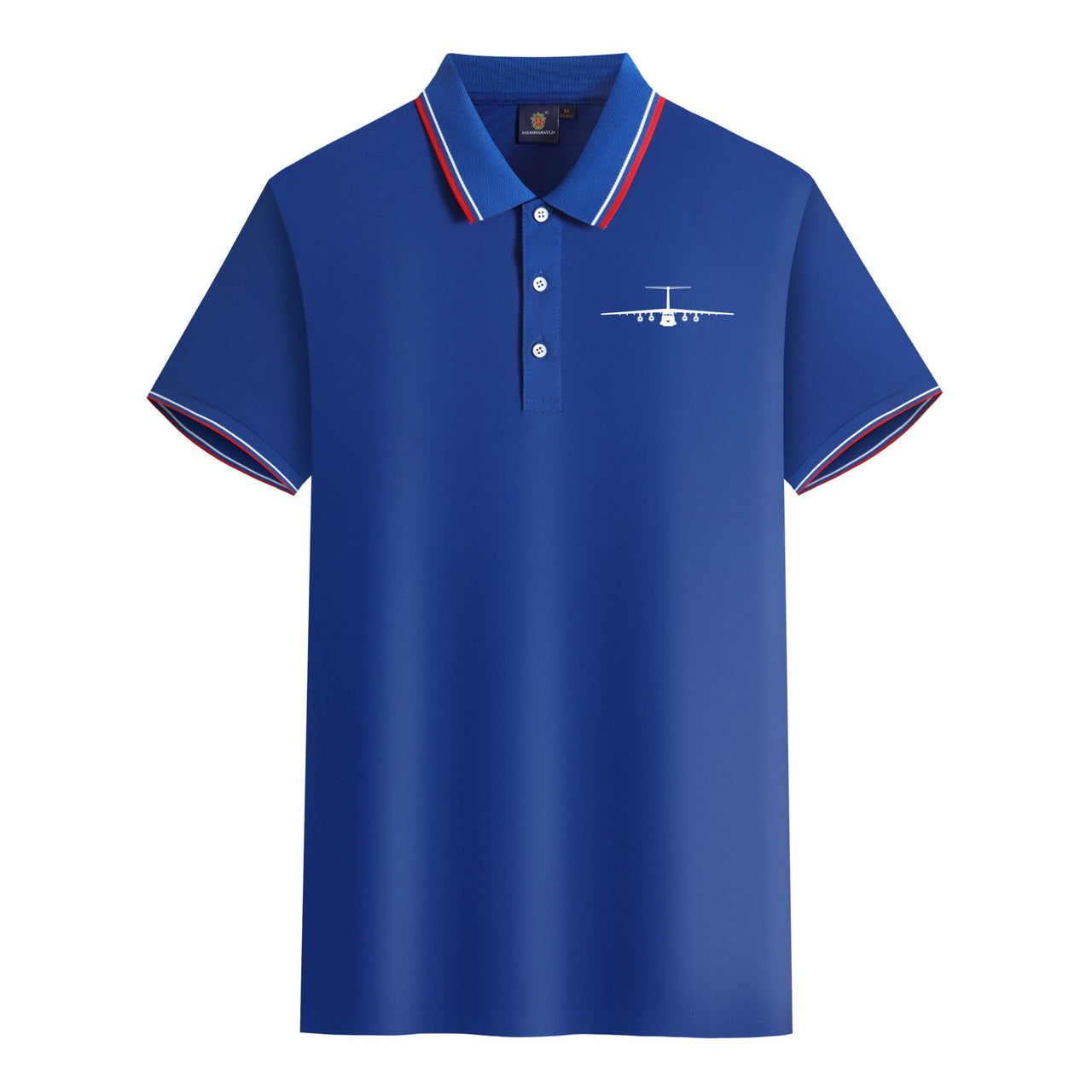 Ilyushin IL-76 Silhouette Designed Stylish Polo T-Shirts