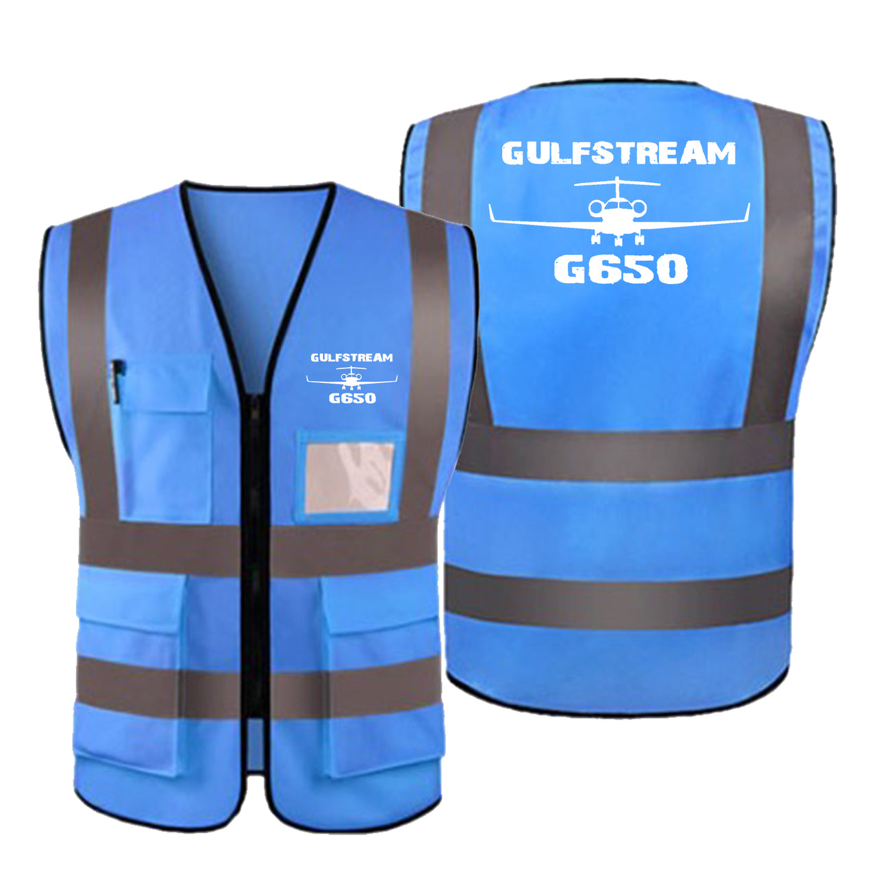 Gulfstream G650 & Plane Designed Reflective Vests