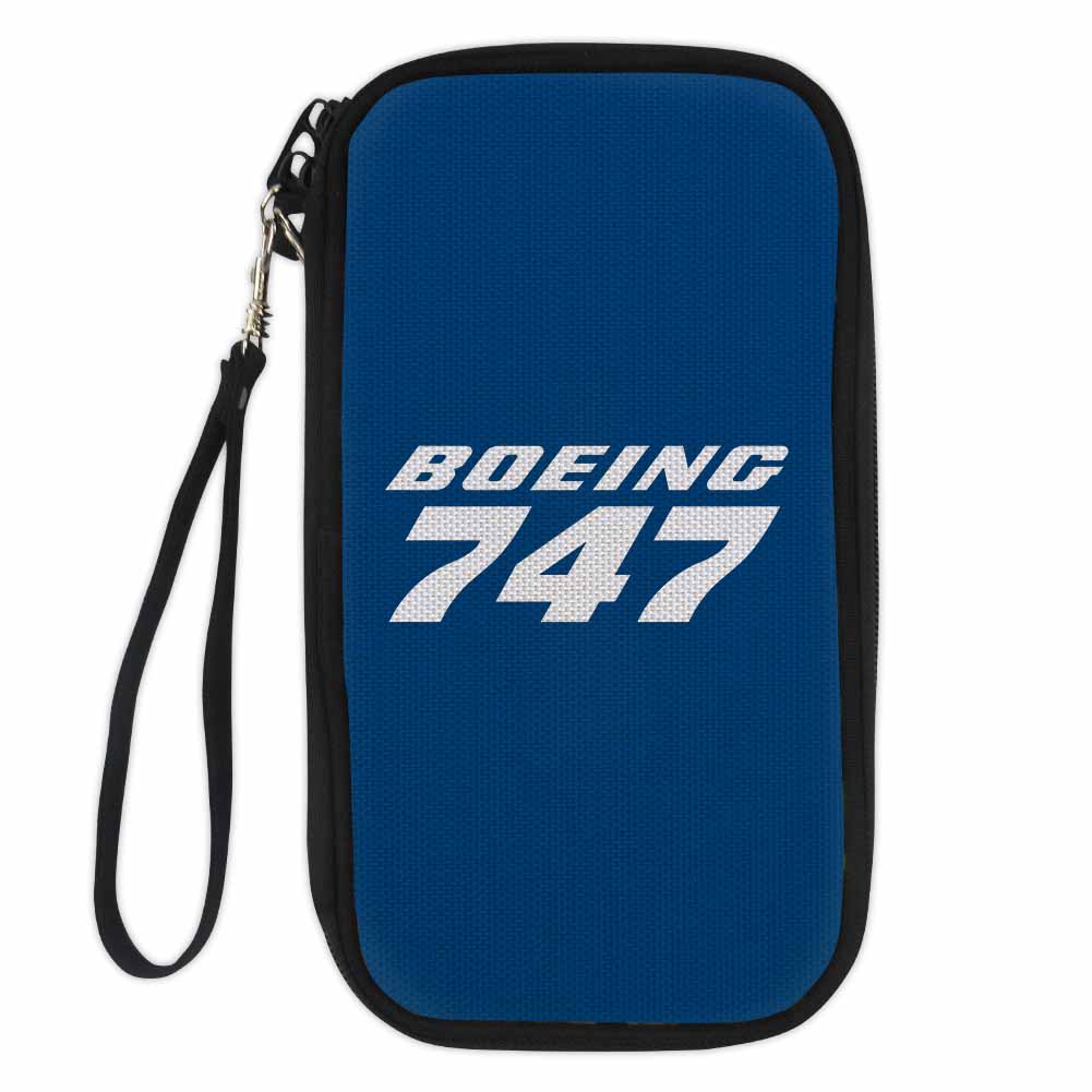 Boeing 747 & Text Designed Travel Cases & Wallets