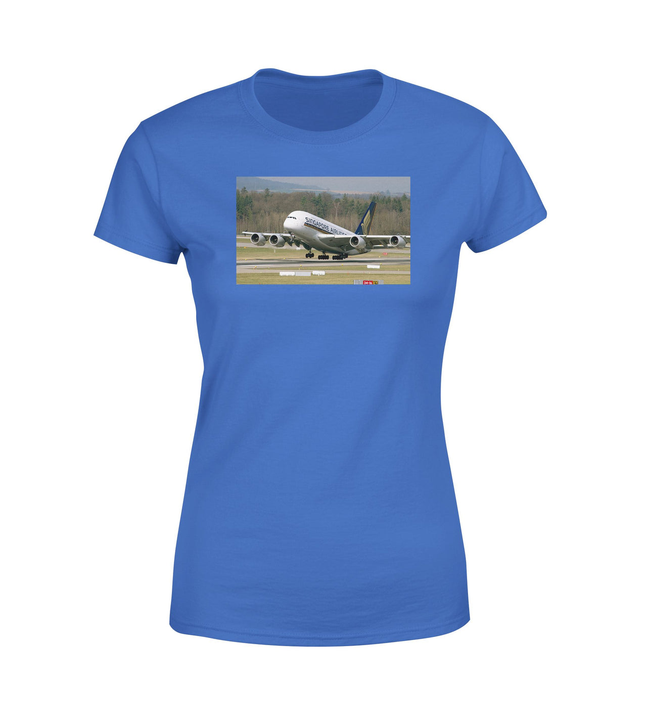 Departing Singapore Airlines A380 Designed Women T-Shirts