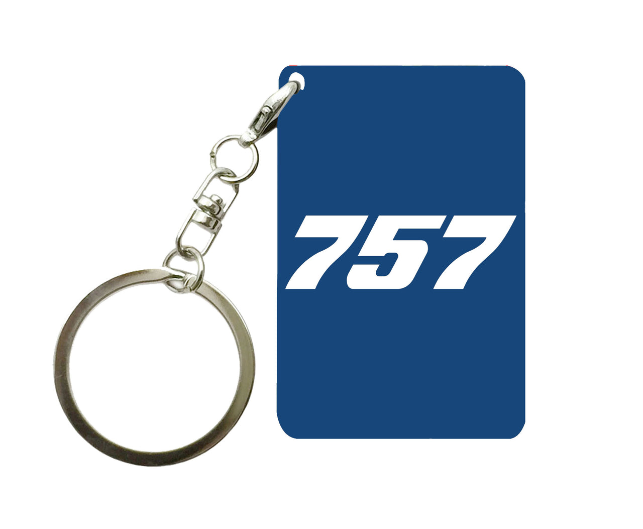 757 Flat Text Designed Key Chains