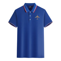 Thumbnail for Colourful Airplane Designed Stylish Polo T-Shirts