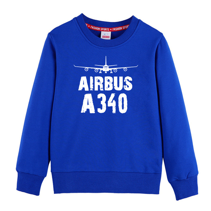 Airbus A340 & Plane Designed "CHILDREN" Sweatshirts