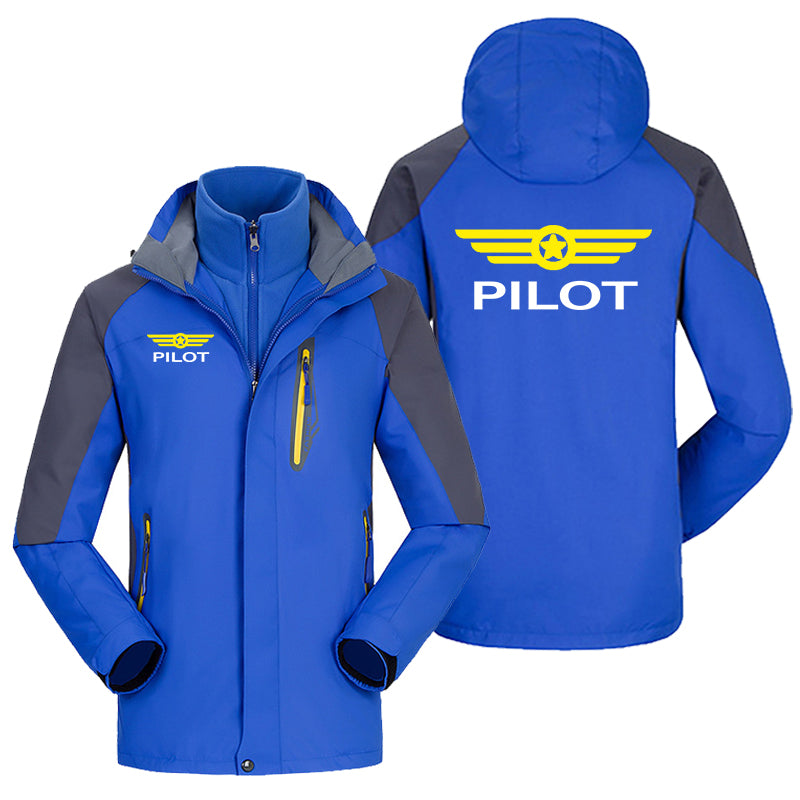 Pilot & Badge Designed Thick Skiing Jackets