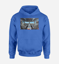 Thumbnail for Embraer E190 Cockpit Designed Hoodies