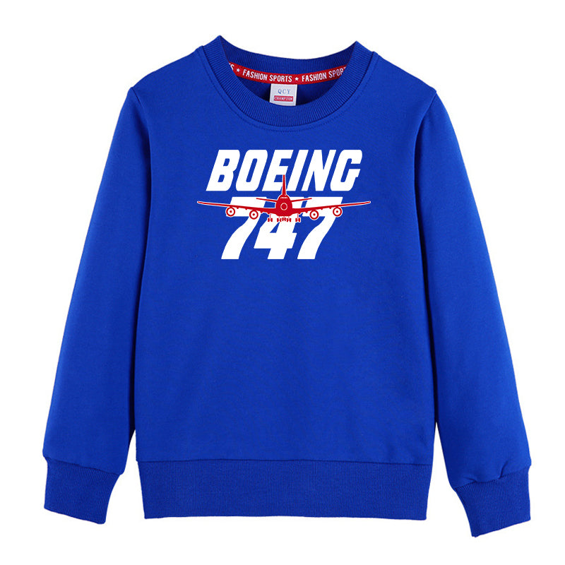 Amazing Boeing 747 Designed "CHILDREN" Sweatshirts