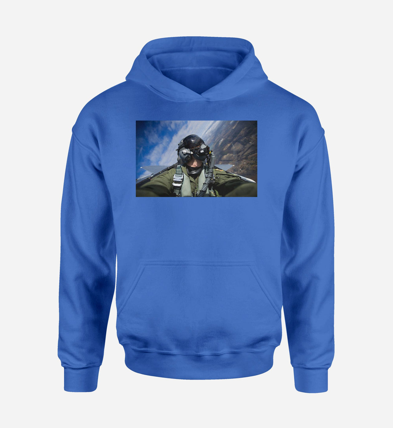 Amazing Military Pilot Selfie Designed Hoodies