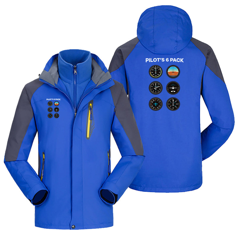 Pilot's 6 Pack Designed Thick Skiing Jackets