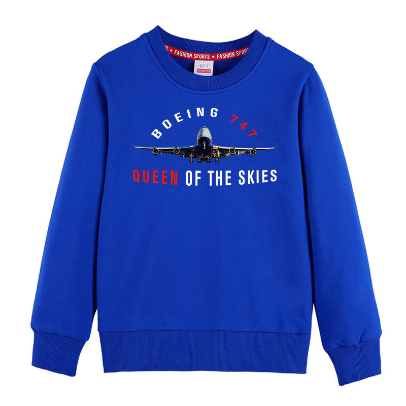 Boeing 747 Queen of the Skies Designed "CHILDREN" Sweatshirts