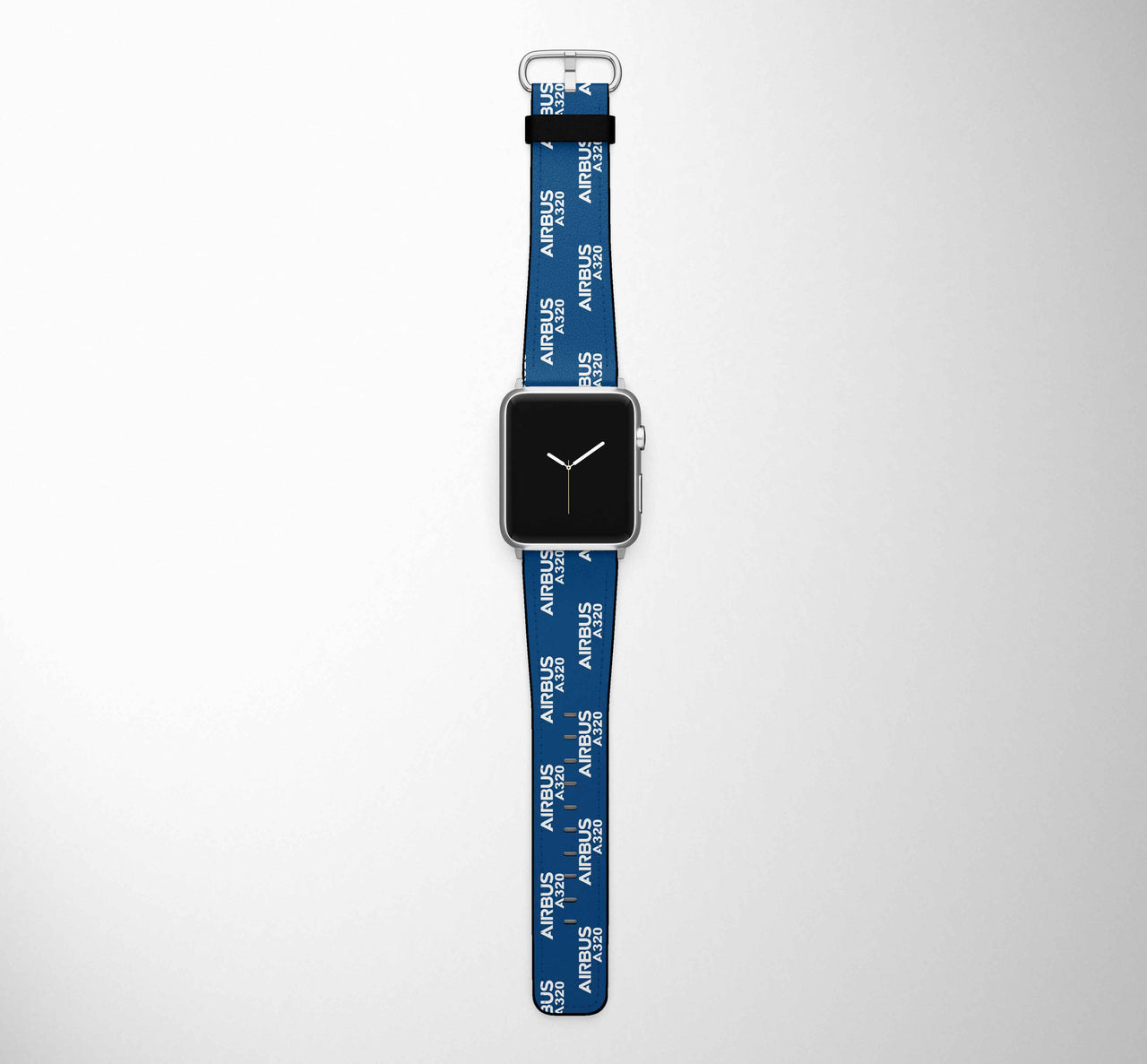 Airbus A320 & Text Designed Leather Apple Watch Straps