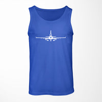 Thumbnail for McDonnell Douglas MD-11 Silhouette Plane Designed Tank Tops