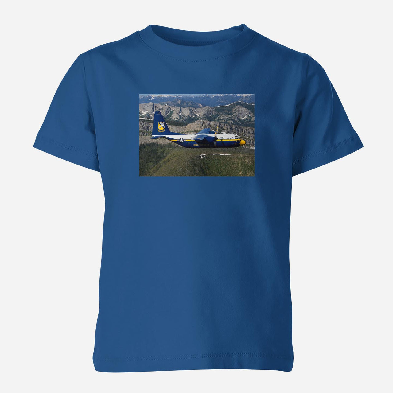 Amazing View with Blue Angels Aircraft Designed Children T-Shirts