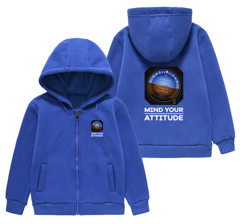 Mind Your Attitude Designed "CHILDREN" Zipped Hoodies