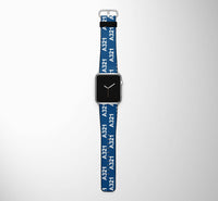 Thumbnail for A321 Flat Text Designed Leather Apple Watch Straps