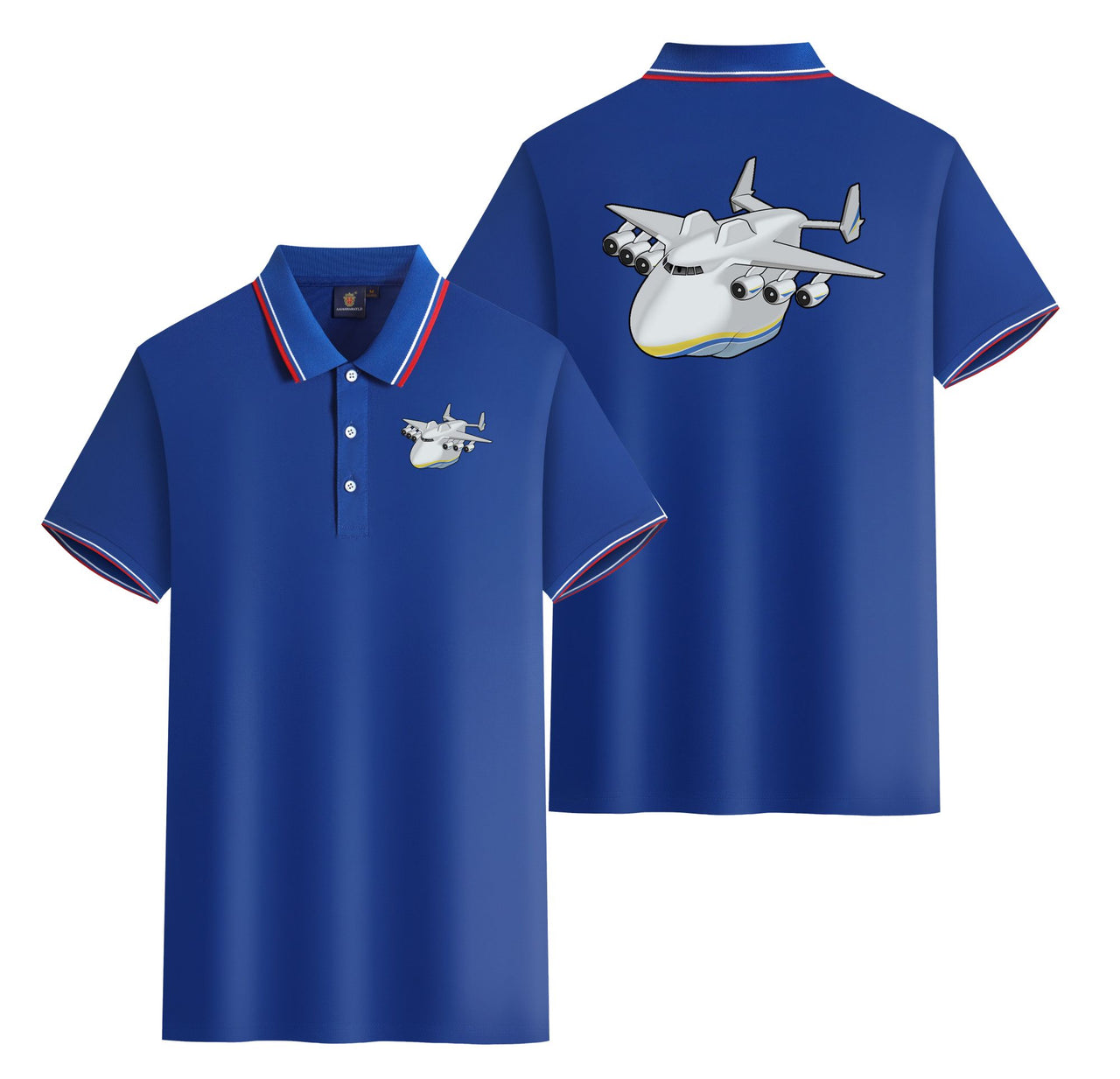 Antonov 225 (2) Designed Stylish Polo T-Shirts (Double-Side)