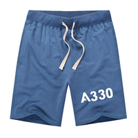 Thumbnail for A330 Flat Text Designed Cotton Shorts