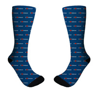 Thumbnail for I Love Embraer Designed Socks