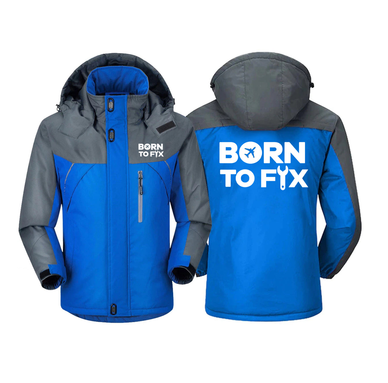 Born To Fix Airplanes Designed Thick Winter Jackets