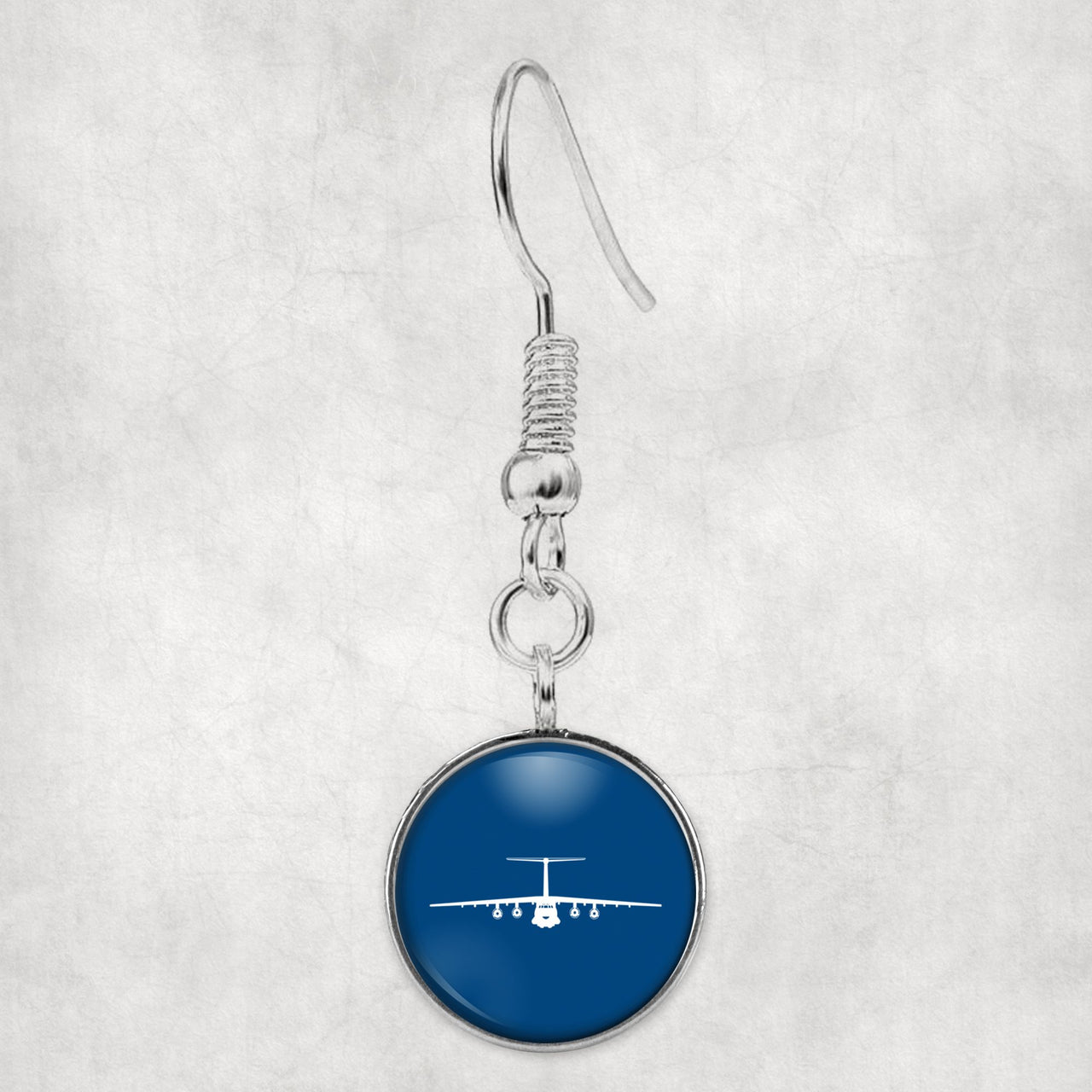 Ilyushin IL-76 Silhouette Designed Earrings