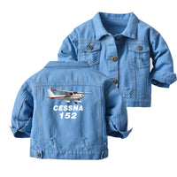 Thumbnail for The Cessna 152 Designed Children Denim Jackets