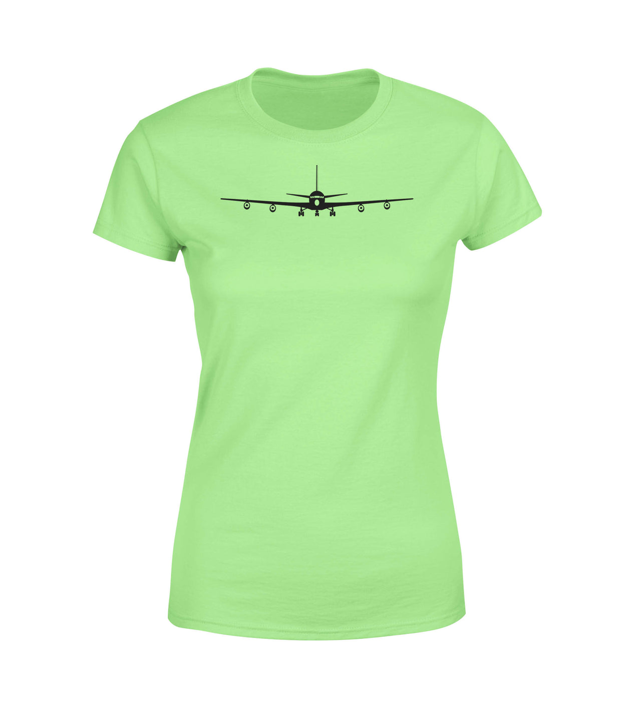 Boeing 707 Silhouette Designed Women T-Shirts