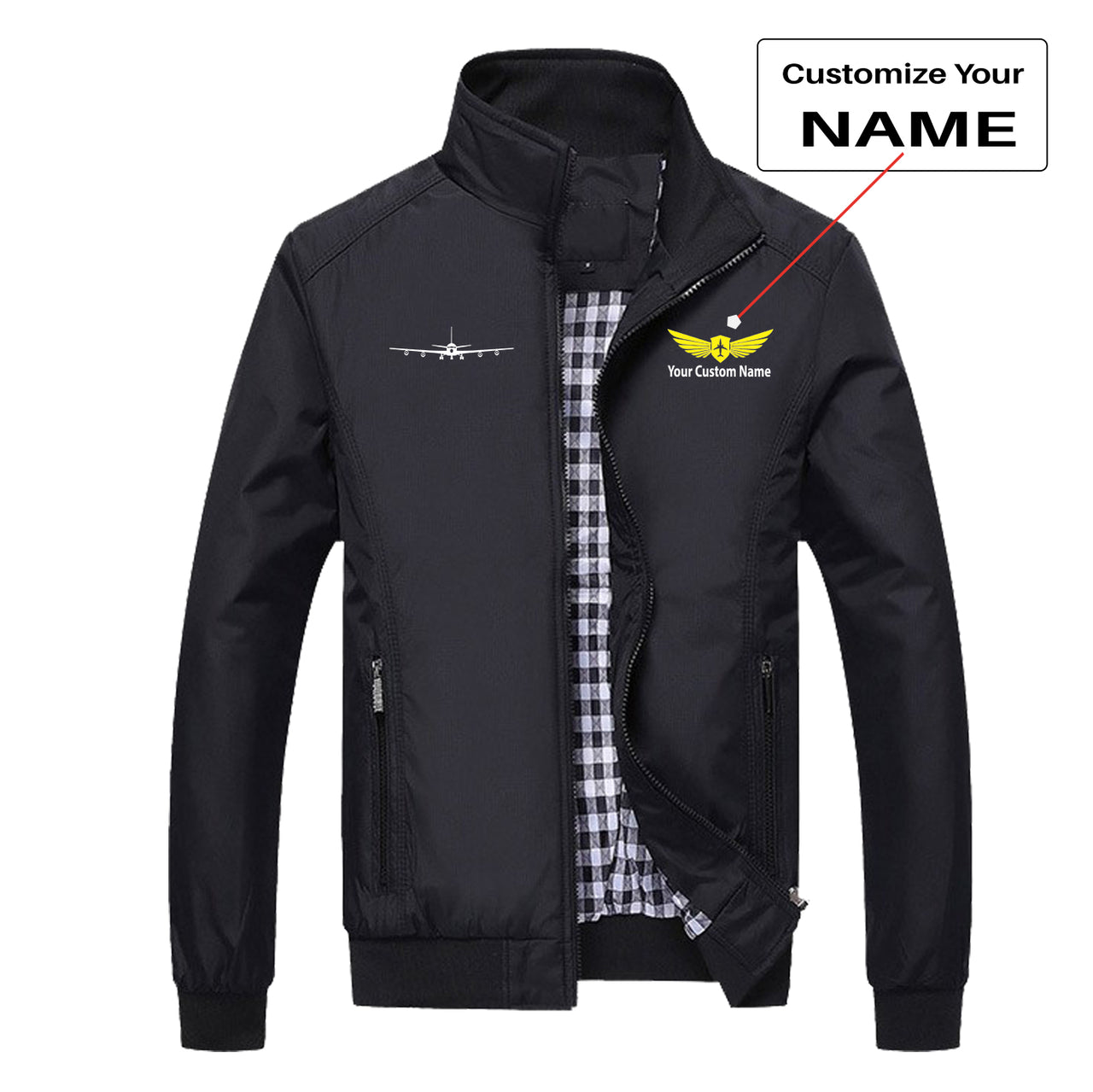 Boeing 707 Silhouette Designed Stylish Jackets