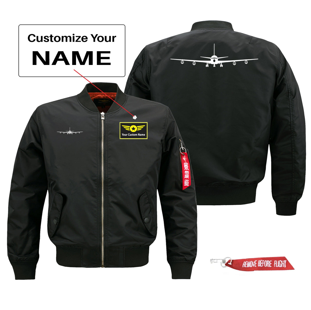 Boeing 707 Silhouette Designed Pilot Jackets (Customizable)