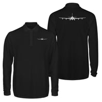 Thumbnail for Boeing 707 Silhouette Designed Long Sleeve Polo T-Shirts (Double-Side)