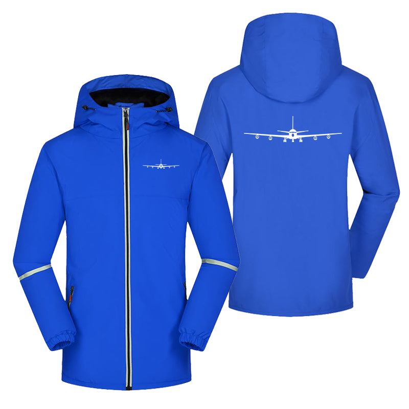 Boeing 707 Silhouette Designed Rain Coats & Jackets