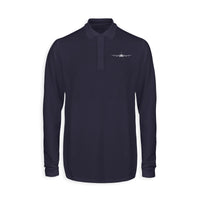 Thumbnail for Boeing 707 Silhouette Designed Long Sleeve Polo T-Shirts