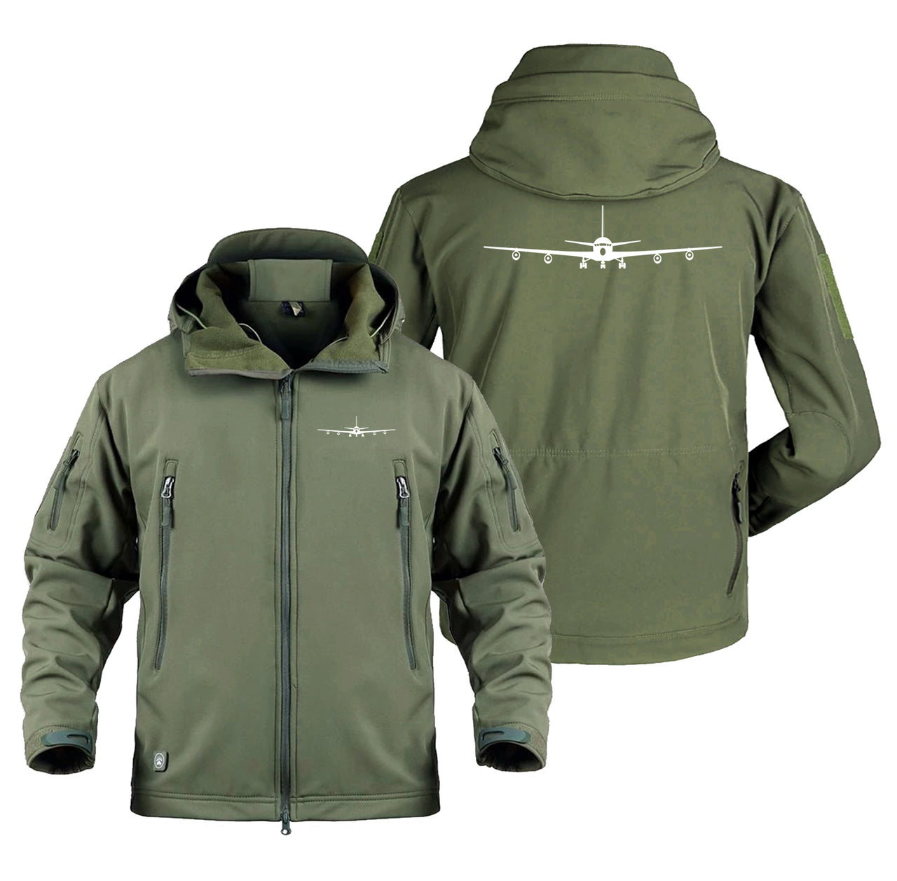 Boeing 707 Silhouette Designed Military Jackets (Customizable)