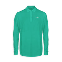 Thumbnail for Boeing 707 Silhouette Designed Long Sleeve Polo T-Shirts