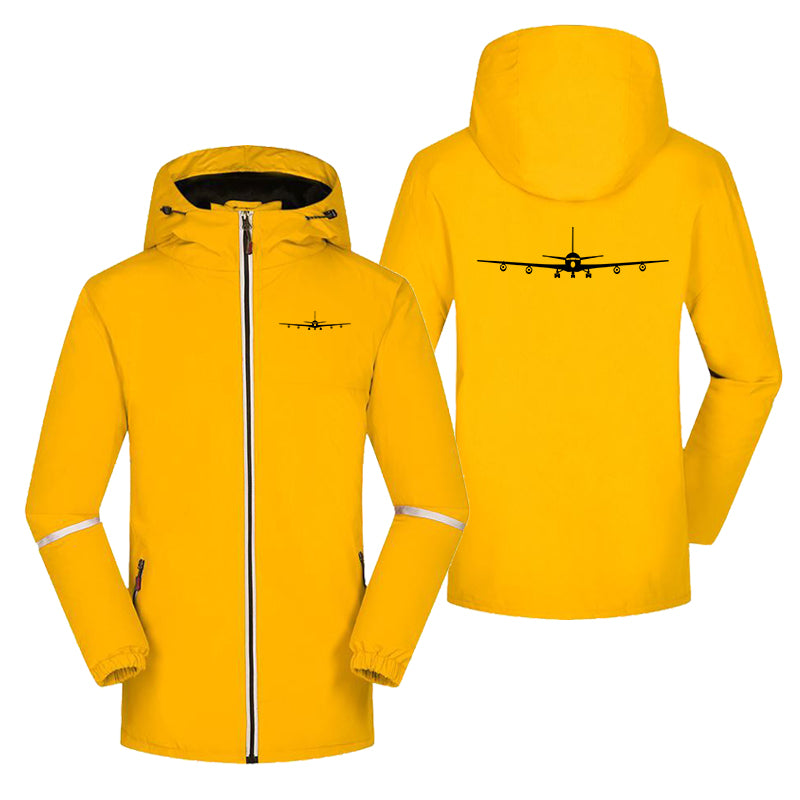 Boeing 707 Silhouette Designed Rain Coats & Jackets