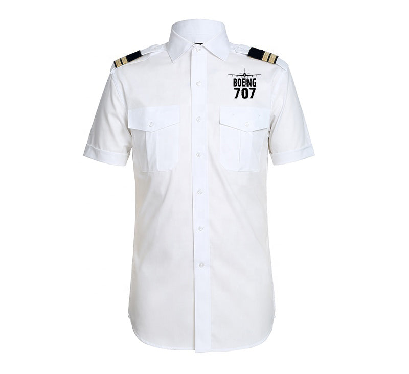 Boeing 707 & Plane Designed Pilot Shirts