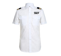 Thumbnail for Boeing 707 & Text Designed Pilot Shirts