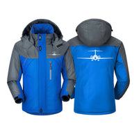 Thumbnail for Boeing 717 Silhouette Designed Thick Winter Jackets