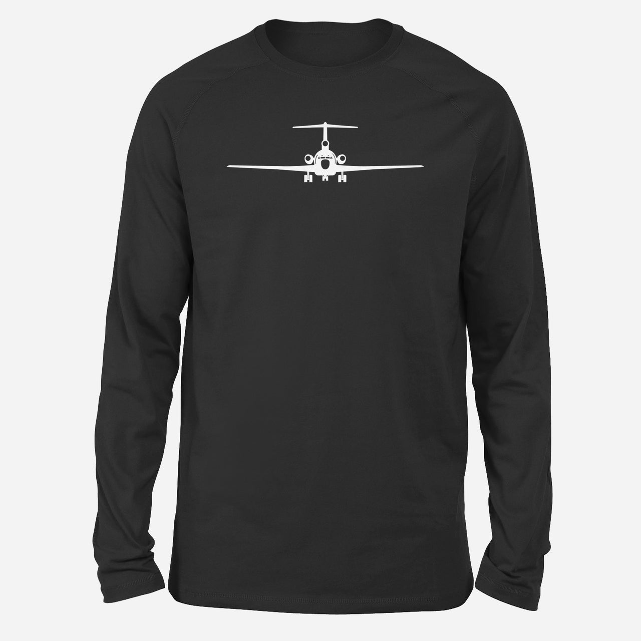Boeing 727 Silhouette Designed Long-Sleeve T-Shirts