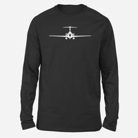 Thumbnail for Boeing 727 Silhouette Designed Long-Sleeve T-Shirts